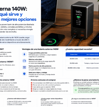 Batería externa 140w