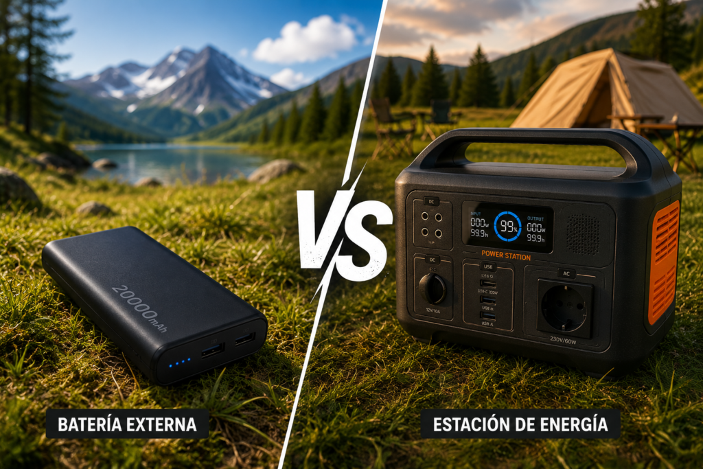 Batería externa o estación de energía