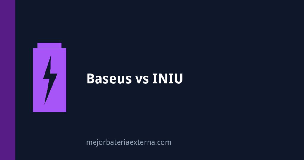 Comparativa Baseus vs INIU: que marca de bateria externa elegir