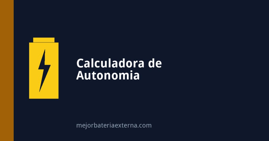 Calculadora de autonomia de power bank