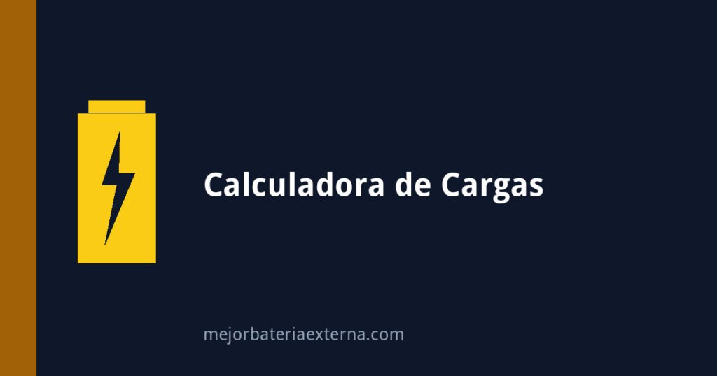Calculadora de cargas de bateria externa