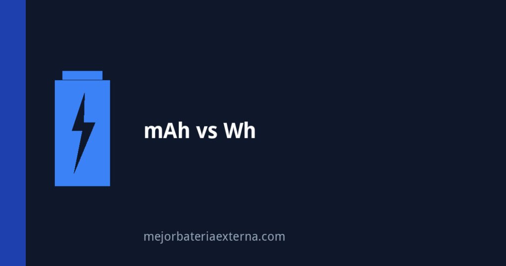 Diferencia entre mAh y Wh