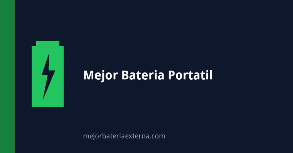 Mejor bateria externa para portatil